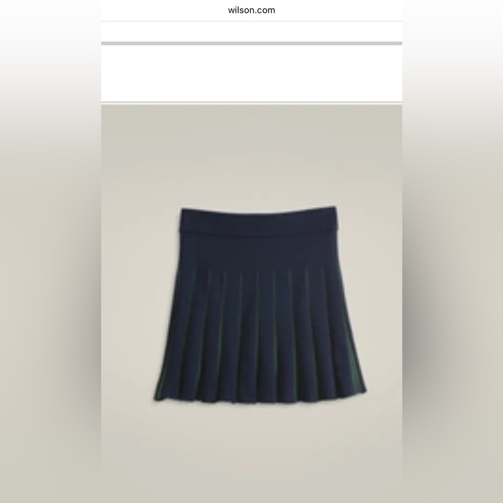 Wilson skirt- Dark Blue Pleated Mini Skirt
